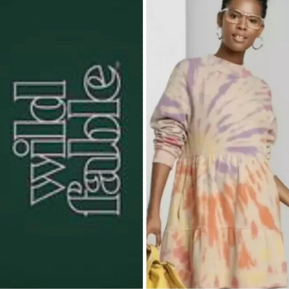 Wild Fable Multicolor Tie-Dye Dress